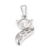 Tarnish Resistant 304 Stainless Steel Pendants STAS-H110-10P-1