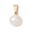 Natural Cultured Freshwater Pearl Potato Charms PALLOY-JF04890-01-3