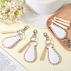 Baseball Theme DIY Luggage Tag Making Kits DIY-CL0002-24A-3