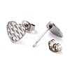 Non-Tarnish 304 Stainless Steel Stud Earring Findings STAS-I183-04A-P-3