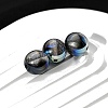 30Pcs Gradient Color Opaque Resin Beads PW-WG675F3-05-1