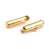 304 Stainless Steel Slide On End Clasp Tubes LS-STAS-C044-08A-G-3