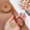 2M Flat AB Grade Cowhide Leather Cord AJEW-WH0479-73D-01-3