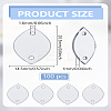 100Pcs Sew On Mirror Rhinestones DIY-LP0001-77-2