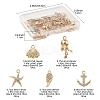 25Pcs 5 Style Alloy Crystal Rhinestone Pendants FIND-FS0004-14-4