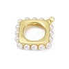 Brass Plastic Pearl Pendants KK-M322-52G-2