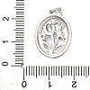 Brass Micro Pave Cubic Zirconia Pendants KK-A232-10P-3