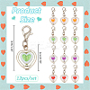 12Pcs 4 Colors Plastic Pendant Stitch Markers HJEW-NB00047-2
