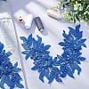 Polyester Embroidered Floral Lace Collar DIY-WH0326-47A-2