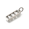 Brass Micro Pave Cubic Zirconia Pendants KK-P295-36P-2