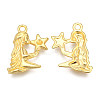 Golden Plated Alloy Pendant Rhinestone Settings PALLOY-WH0067-15G-06-2