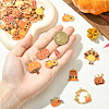 56Pcs 14 Styles Thanksgiving Day Theme Alloy Enamel Pendants ENAM-SC0006-80-4