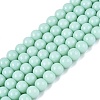 Opaque Solid Color Glass Beads Strands X-GLAA-T032-P6mm-21-1