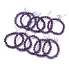Natural Amethyst Beads Stretch Bracelets for Women BJEW-H636-01-4