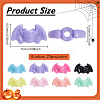 160Pcs 8 Colors Plastic Beads KY-PH0002-38-4