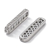Brass Micro Pave Clear Cubic Zirconia Multi-Strands Links LS-KK-B082-16P-1