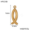 304 Stainless Steel Charms STAS-OY007-17G-2