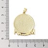 Rack Plating Brass Enamel Pendants KK-H474-21G-04-3