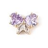 Brass Micro Pave Cubic Zirconia Pendants KK-K297-25G-02-1