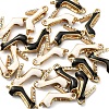 20Pcs 2 Colors Alloy Enamel Pendants ENAM-CJ0002-51-5