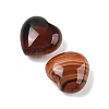 Natural Agate(Dyed & Heated) Heart Palm Stone G-Q021-04G-2