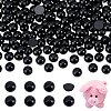 Acrylic Half Round Beads OACR-PH0004-63C-1