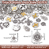 90Pcs 9 Style Tibetan Style Alloy Pendants TIBEP-WR0001-01-2