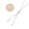 304 Stainless Steel Flat Bar Link Chain Necklace Making AJEW-JB01348-02-2