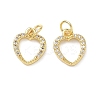 Brass Micro Pave Cubic Zirconia Pendants KK-I379-15G-08-1