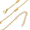 304 Stainless Steel Double Round Rope Chain Necklaces NJEW-C073-06G-4