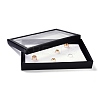 100 Slot Rectangle Cardboard Jewelry Ring Boxes RDIS-F004-01B-5