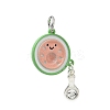 Alloy with Enamel Pendants AL-CBA7219-01D-1