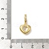 Rack Plating Brass with Cubic Zirconia Pendants KK-Z086-16G-3
