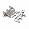 Non-Tarnish 304 Stainless Steel Pendants A-STAS-R111-JA565-F-2