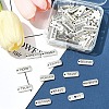 120Pcs 12 Styles Tibetan Style Alloy Rectangle Pendants FIND-FS0003-63-7