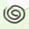 10MM 304 Stainless Steel Cuban Link Chain Necklaces NJEW-C099-04A-02-2