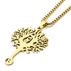 201 Stainless Steel Pendant Necklaces for Women Men NJEW-G123-05G-2