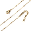2.5MM 304 Stainless Steel Satellite Chain Necklaces NJEW-T016-25G-4