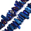 Spray Painted Electroplate Natural Quartz Crystal Points Beads Strands G-Q610-02C-1