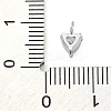 304 Stainless Steel Micro Pave Cubic Zirconia Pendants STAS-U042-02A-P-3