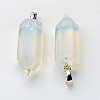 Brass Opalite Pendants G-O160-03L-1