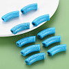 Opaque Crackle Acrylic Beads MACR-S372-001N-003-6