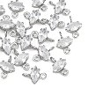 SHEGRACE Brass Pave Cubic Zirconia Horse Eye Connector Charms XGRQ2O435-436A-P-1
