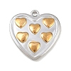 304 Stainless Steel Pendants STAS-C154-05A-GP-1