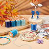 6 Rolls 6 Colors Round Waxed Polyester Cord YC-OC0001-04B-5
