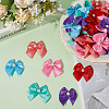72Pcs 6 Colors Bowknot Polyester Ornament Accessories DIY-SP0003-60A-3
