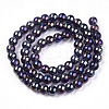 Electroplate Transparent Glass Beads Strands GLAA-T032-T6mm-AB03-3