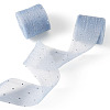 2Rolls Polyester Hot-fix Rhinestone Raw Edges Ribbon OCOR-TA0003-95B-2