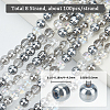 Beebeecraft 8 Strands Transperant Electroplate Glass Beads Strands GLAA-BBC0001-04B-2