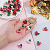 48Pcs 6 Colors Transparent Resin Pendants RESI-SC0036-63A-3